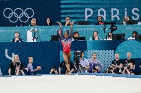 Paris 2024 - Gymnastics Floor - Simone Biles Wins Silver