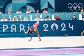 Paris 2024 - Gymnastics Floor - Simone Biles Wins Silver