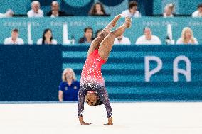 Paris 2024 - Gymnastics Floor - Simone Biles Wins Silver