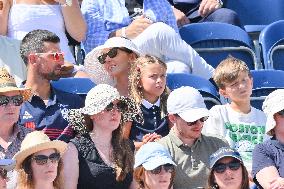 Paris 2024 - Jumping - Novak Djokovic And Family In The Stands