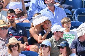 Paris 2024 - Jumping - Novak Djokovic And Family In The Stands