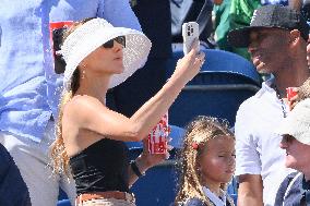 Paris 2024 - Jumping - Novak Djokovic And Family In The Stands