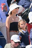 Paris 2024 - Jumping - Novak Djokovic And Family In The Stands