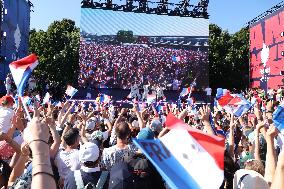 Paris 2024 - Olympic French Swimming Team at Club France