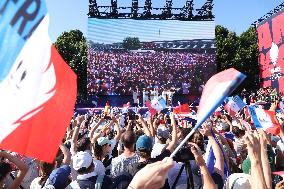 Paris 2024 - Olympic French Swimming Team at Club France