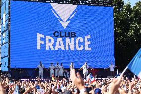 Paris 2024 - Olympic French Swimming Team at Club France