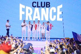 Paris 2024 - Olympic French Swimming Team at Club France