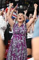 Paris 2024 - Track Cycling - Duchess Of Edimburg Sophie Reacts To Great Britain Victory