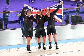 Paris 2024 - Track Cycling - Team Great Britain Wins Gold