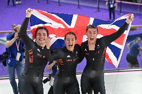 Paris 2024 - Track Cycling - Team Great Britain Wins Gold