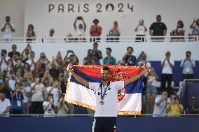 Paris 2024 - Fans welcome medalists at the Parc des Champions in Paris