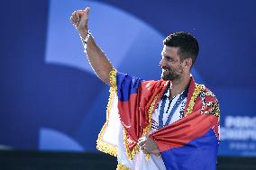 Paris 2024 - Fans welcome medalists at the Parc des Champions in Paris