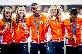 Paris 2024 - 4x400m Mixed Relay Medal Presentation