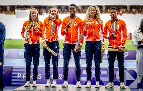 Paris 2024 - 4x400m Mixed Relay Medal Presentation