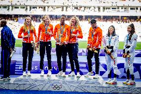 Paris 2024 - 4x400m Mixed Relay Medal Presentation