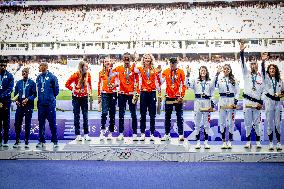 Paris 2024 - 4x400m Mixed Relay Medal Presentation