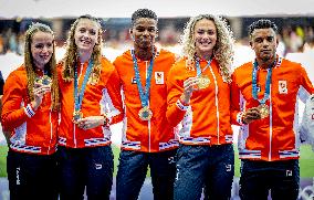 Paris 2024 - 4x400m Mixed Relay Medal Presentation