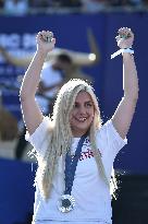 Paris 2024 - Fans welcome medalists at the Parc des Champions in Paris