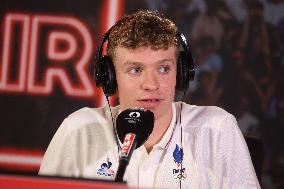 Paris 2024 - French Swimmer Leon Marchand On RMC