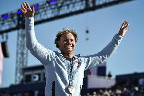 Paris 2024 - Fans welcome medalists at the Parc des Champions in Paris