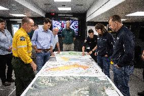 Justin Trudeau Visits Wildfire Command Center - Canada