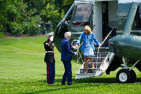 President Biden Returns To The White House For A Briefing On Iran-Israel.