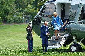 President Biden Returns To The White House For A Briefing On Iran-Israel.