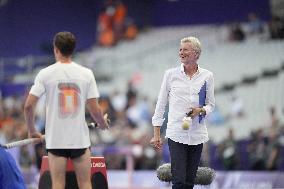 Paris 2024 - Denis Brogniart At Athletics Event