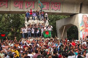 PM Sheikh Hasina Flees Country As Protesters Storm Palace - Dhaka