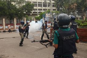 PM Sheikh Hasina Flees Country As Protesters Storm Palace - Dhaka