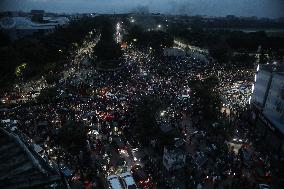 PM Sheikh Hasina Flees Country As Protesters Storm Palace - Dhaka