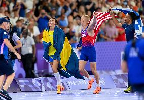 Paris 2024 - Duplantis Breaks Pole Vault World Record On Way To Gold