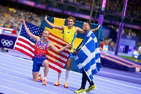 Paris 2024 - Duplantis Breaks Pole Vault World Record On Way To Gold