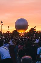 Paris 2024 - Olympic Cauldron Draws Massive Crowds