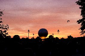 Paris 2024 - Olympic Cauldron Draws Massive Crowds