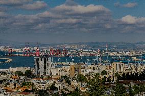 Empty Streets Of Haifa Amid Regional Tensions - Israel