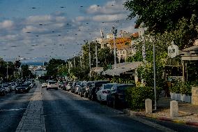 Empty Streets Of Haifa Amid Regional Tensions - Israel