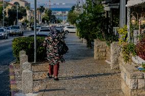 Empty Streets Of Haifa Amid Regional Tensions - Israel