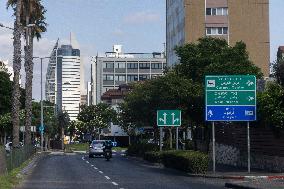 Empty Streets Of Haifa Amid Regional Tensions - Israel