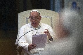 Pope Francis Leads The Vespers - Rome