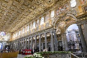 Pope Francis Leads The Vespers - Rome