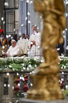 Pope Francis Leads The Vespers - Rome