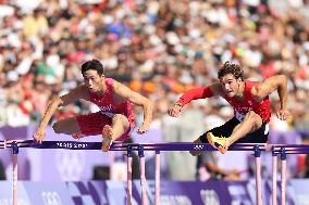 (PARIS2024) FRANCE-PARIS-OLY-ATHLETICS-110M HURDLES-MEN