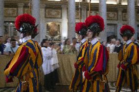 Pope Francis Leads The Vespers - Rome