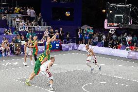 Paris 2024 - Men's Basketball 3x3 - Latvia v Lithuania