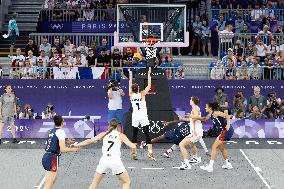 Paris 2024 - Women's Basketball 3x3 - Canada v USA