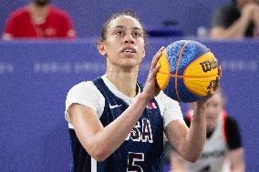 Paris 2024 - Women's Basketball 3x3 - Canada v USA