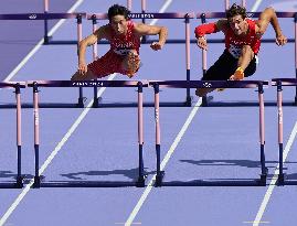 (PARIS2024) FRANCE-PARIS-OLY-ATHLETICS-110M HURDLES-MEN