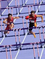 (PARIS2024) FRANCE-PARIS-OLY-ATHLETICS-110M HURDLES-MEN