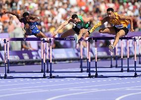 (PARIS2024) FRANCE-PARIS-OLY-ATHLETICS-110M HURDLES-MEN